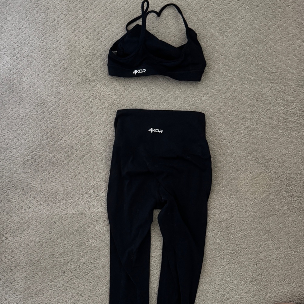 Women's Black Activewear Set